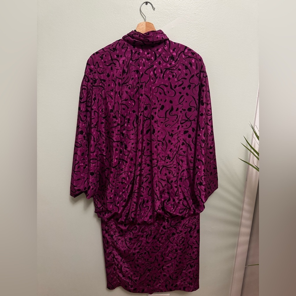 Elegant Purple Women's vintage 90 dress